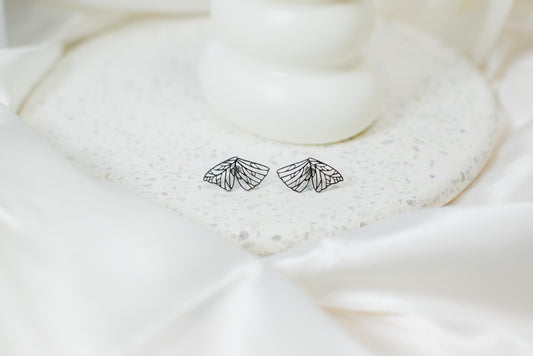 ARETES BUTTERFLY PLATA